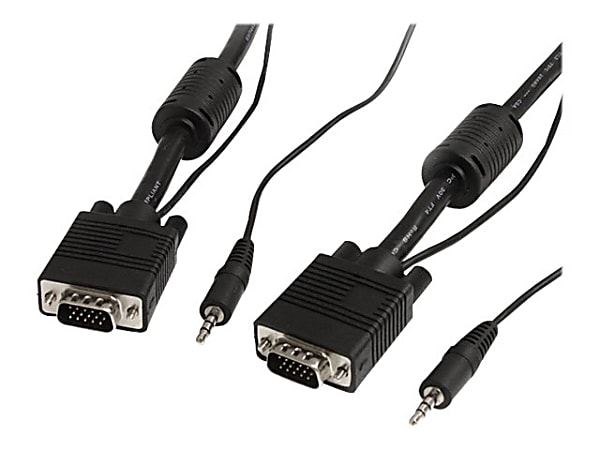StarTech.com 30 ft Coax High Resolution Monitor VGA Cable with Audio - VGA cable - HD-15 (VGA), min - MXTHQMM30A