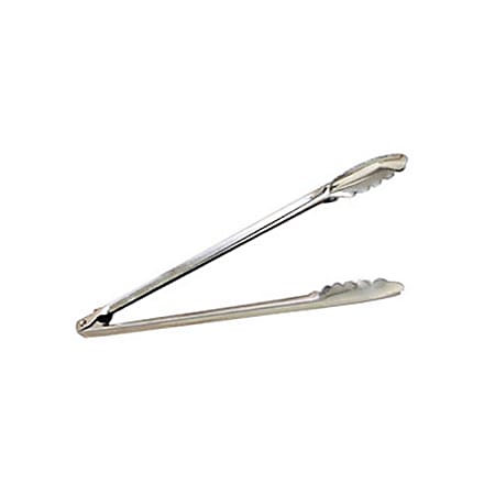 American Metalcraft Stainless-Steel Tong, 16", Silver