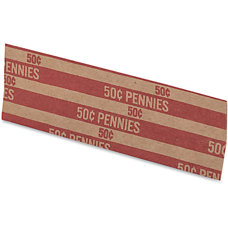 150 New One Cent Penny Pop-Open Flat Paper Coin Wrappers Tubes Free Shipping 