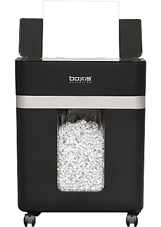 Boxis Autoshred 100-Sheet Micro-Cut Shredder, Black, AD100A