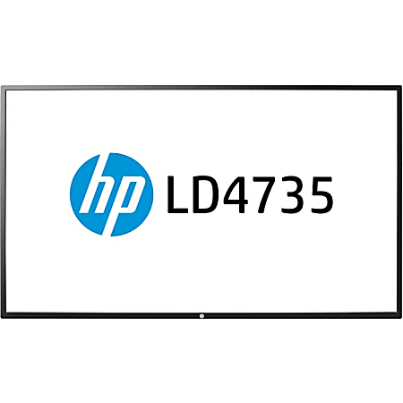 HP LD4735 47 inch LED Digital Signage Display Office Depot