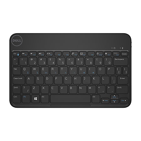 Dell™ Folio Case With Bluetooth® Wireless Keyboard For Dell Venue 8 Pro Tablet, Black