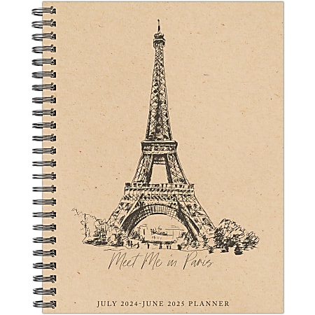 2024-2025 Willow Creek Press Weekly/Monthly Planner, 8-1/2" x 11", Paris, July To June, 47583