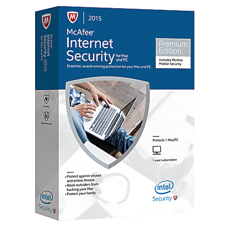 McAfee® Internet Security 2015, For 3 Devices, eCard