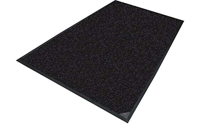 M+A Matting MicroLuxx Floor Mat, 59” x 35”, Universal, Black