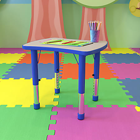 Flash furniture height adjustable plastic activity table outlet