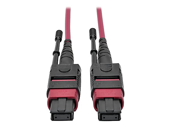 Eaton Tripp Lite Series 100G MTP/MPO Multimode OM4 Plenum-Rated Fiber Optic Cable (F/F), 12 Fiber, 40/100GBAS - N84510M12MG