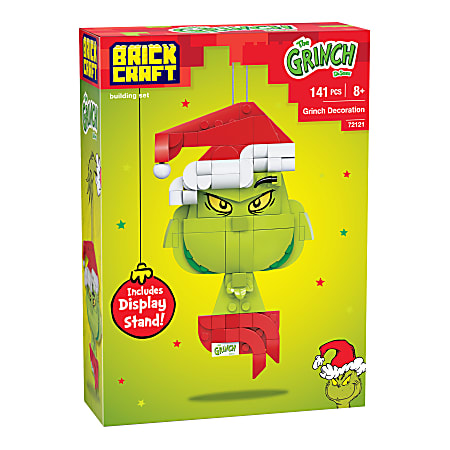 Brickcraft The Grinch Decoration Brick Building Set, Total Qty 1