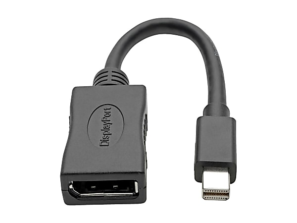 Tripp Lite Mini DisplayPort to DisplayPort Adapter Converter 4K @ 60Hz mDP to DP 6in