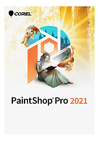Corel® PaintShop® Pro 2021, For Windows®, Disc/Product Key