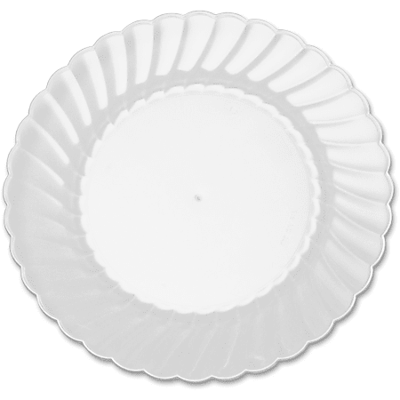 Classicware WNA Comet Hvywt Plastic Clear Plates - 6" Diameter Plate - Polystyrene, Plastic - Disposable - Clear - 12 Piece(s) / Pack