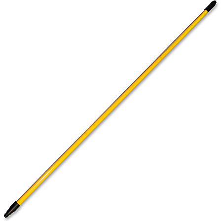 Genuine Joe 60" Extension Handle - 60" Length x 1" Diameter - Yellow - Fiberglass, Nylon - 1 Each