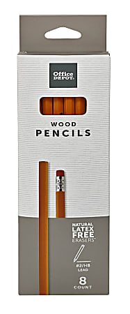 Office Depot&reg; Brand Wood Pencils, #2 Lead, Medium, Pack of 8