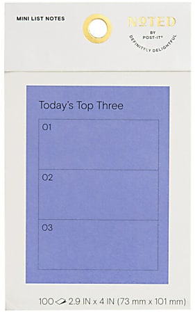 Noted By Post-it® Habit Tracker Notes, 100 Total