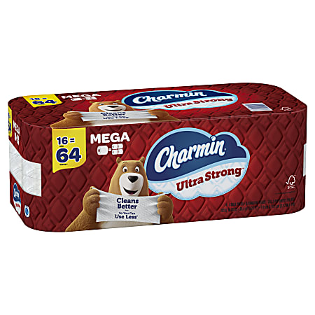 Charmin Ultra Strong 2-Ply Bathroom Tissue Rolls, 4”