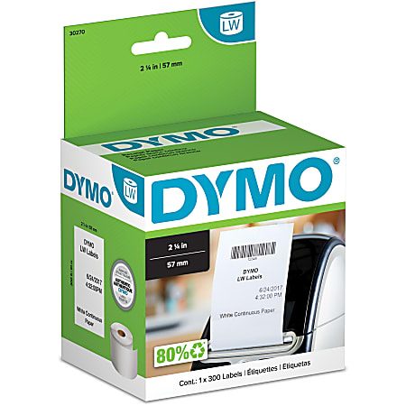 DYMO LabelWriter Continuous Roll Non Adhesive Paper 30270 2 14 x 300 ...
