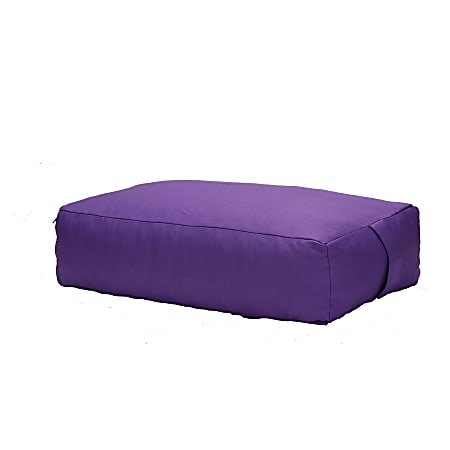 Mind Reader Square Yoga Bolster Cushion, Purple