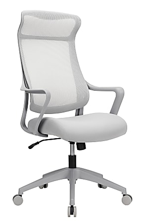 Realspace Lenzer Mesh High Back Task Chair Gray BIFMA Compliant