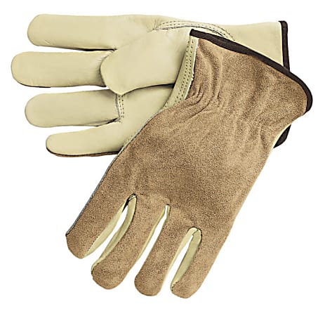 Memphis Glove Premium-Grade Leather Unlined Driving Gloves, Medium, Pack Of 12 Pairs