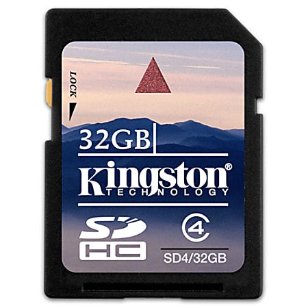 Kingston 32GB Secure Digital High Capacity (SDHC) Card - Class 4 - 32 GB