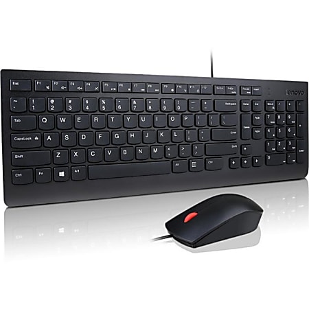 Lenovo Essential Wired Combo - Keyboard and mouse set - USB - Spanish - Latin America