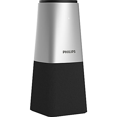 Philips SmartMeeting Portable Conference Microphone PSE0540 with Sembly Meeting Assistant - Smart Speech Enhancing, Noise-Filtering, 360 recording, 4-array microphone, Powerful Battery integrated