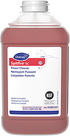 Diversey™ Spitfire® SC Power Cleaner, Fresh Pine Scent, 84.5 Oz Bottle, Case Of 2