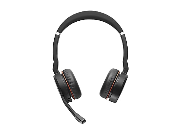 Jabra Evolve 75 UC Stereo - Headset - on-ear - Bluetooth - wireless - active noise canceling - USB