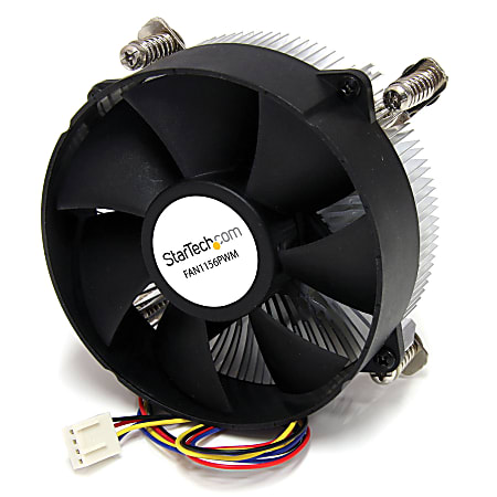 Star Tech.com 95mm CPU Cooler Fan with Heatsink for Socket LGA1156/1155 with PWM - Add a Variable Speed PWM-Controlled CPU Cooler to an LGA1156/1155 System - 1155 cooler pwm - 1156 cooler pwm - 1155 pwm fan - 1155 heatsink - 1156 heatsink