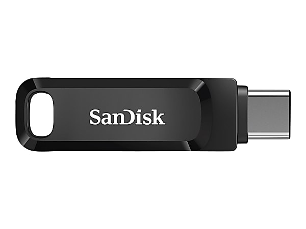 SanDisk Ultra Dual Drive Go USB CType A Flash Drive 64GB Black SDDDC3 064G A46 - Office Depot