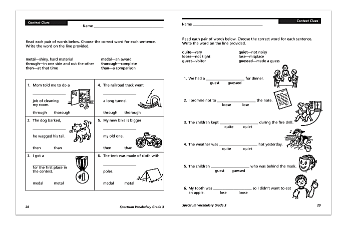 Spectrum Vocabulary Workbook Grade 3 - Office Depot