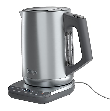 Ninja Precision Temperature 7 Cup Electric Kettle Cool Gray - Office Depot