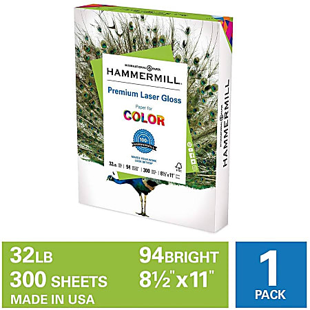 Hammermill Premium Color Copy Paper 8.5x 11, 32lb. 100 Bright