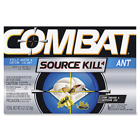 Dial Combat Bait Stations Ant Killer - Ants - 0.21 oz - Silver, Black - 72 / Carton