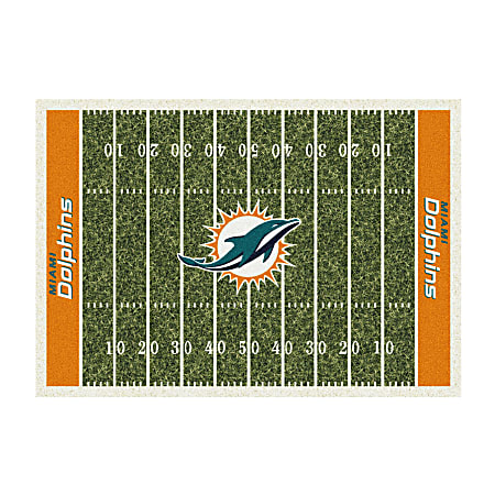 Imperial NFL Homefield Rug, 4' x 6', Miami Dolphins