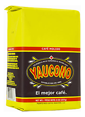 Yaucono Ground Coffee, Medium Roast, 8 Oz Per Bag