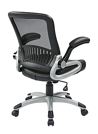 Mid Back Padded Office Chair - Black - Work Smart by Office Star Products