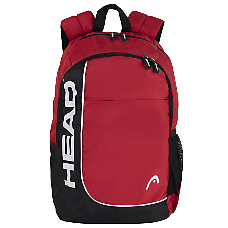 HEAD Overhead Backpack With 15 Laptop Pocket Red - Office Depot