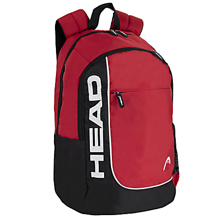 HEAD Overhead Backpack With 15 Laptop Pocket Red - Office Depot