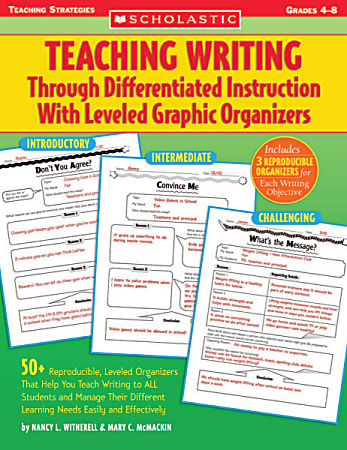 Scholastic Teaching Writing Through Differentiated Instruction With Leveled Graphic Organizers