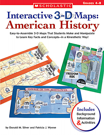 Scholastic 3D Maps American History, 8 3/8" x 10 7/8"