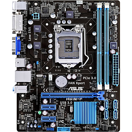 Asus H61M F Desktop Motherboard Intel H61B3 Express Chipset Socket