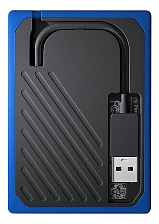 WD My Passport Go Portable SSD 500GB BlackBlue Office Depot