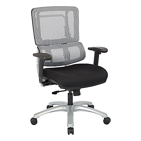 Office Star Pro Line II Pro X996 Vertical Mesh High Back Chair, Gray/Coal Black FreeFlex /Silver