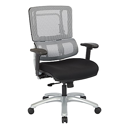 Pro-Line II™ Pro X996 Vertical Mesh High-Back Chair, Gray/Coal Black FreeFlex®/Silver