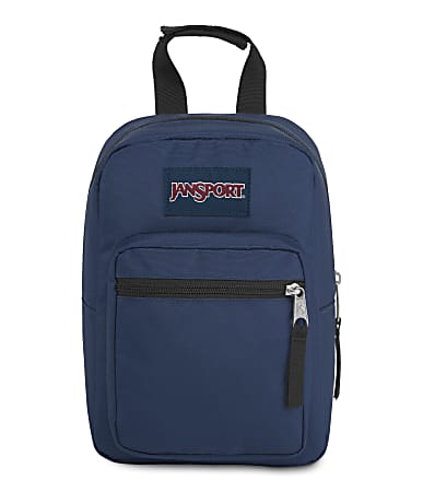 Jansport Big Break Lunch Bag, 10”H x 5”W x 7-1/2”D, 90% Recycled, Navy