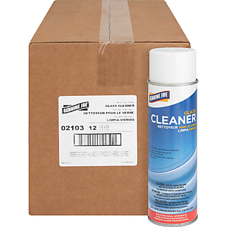 Genuine Joe Glass Cleaner Aerosol Spray, 19 Oz