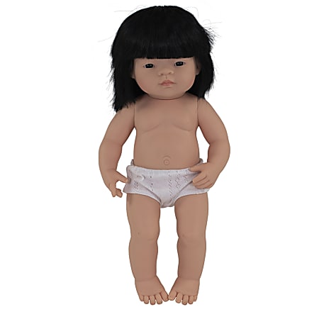 Miniland Educational Anatomically Correct 15" Baby Doll, Asian Girl