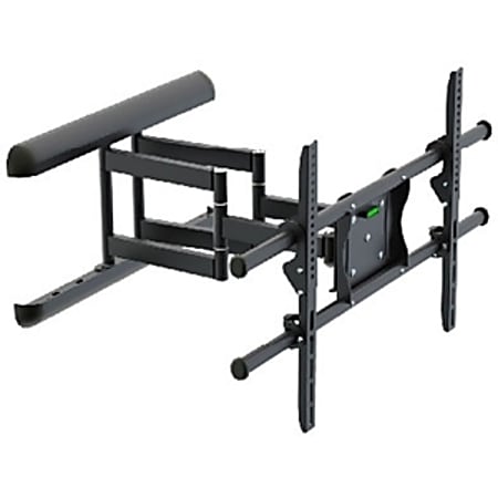 SIIG CE-MT0912-S1 Full-Motion Wall Mount For 36 - 65" Flat-Panel TVs, 20.5"H x 33.8"W x 3.4"D, Black