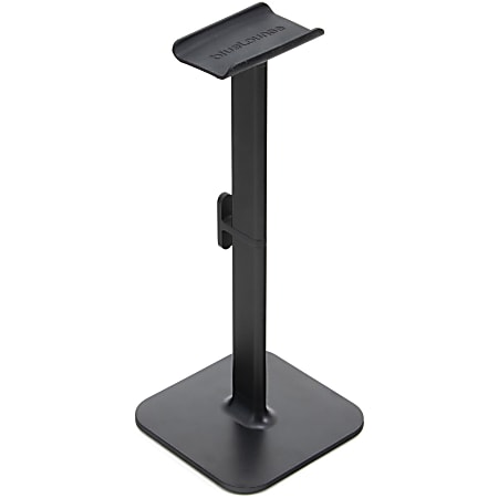 Bluelounge Posto 2.0 Headphone Stand - 10" Height x 4" Width - Desktop, Desk - Aircraft Aluminum, Plastic - Black